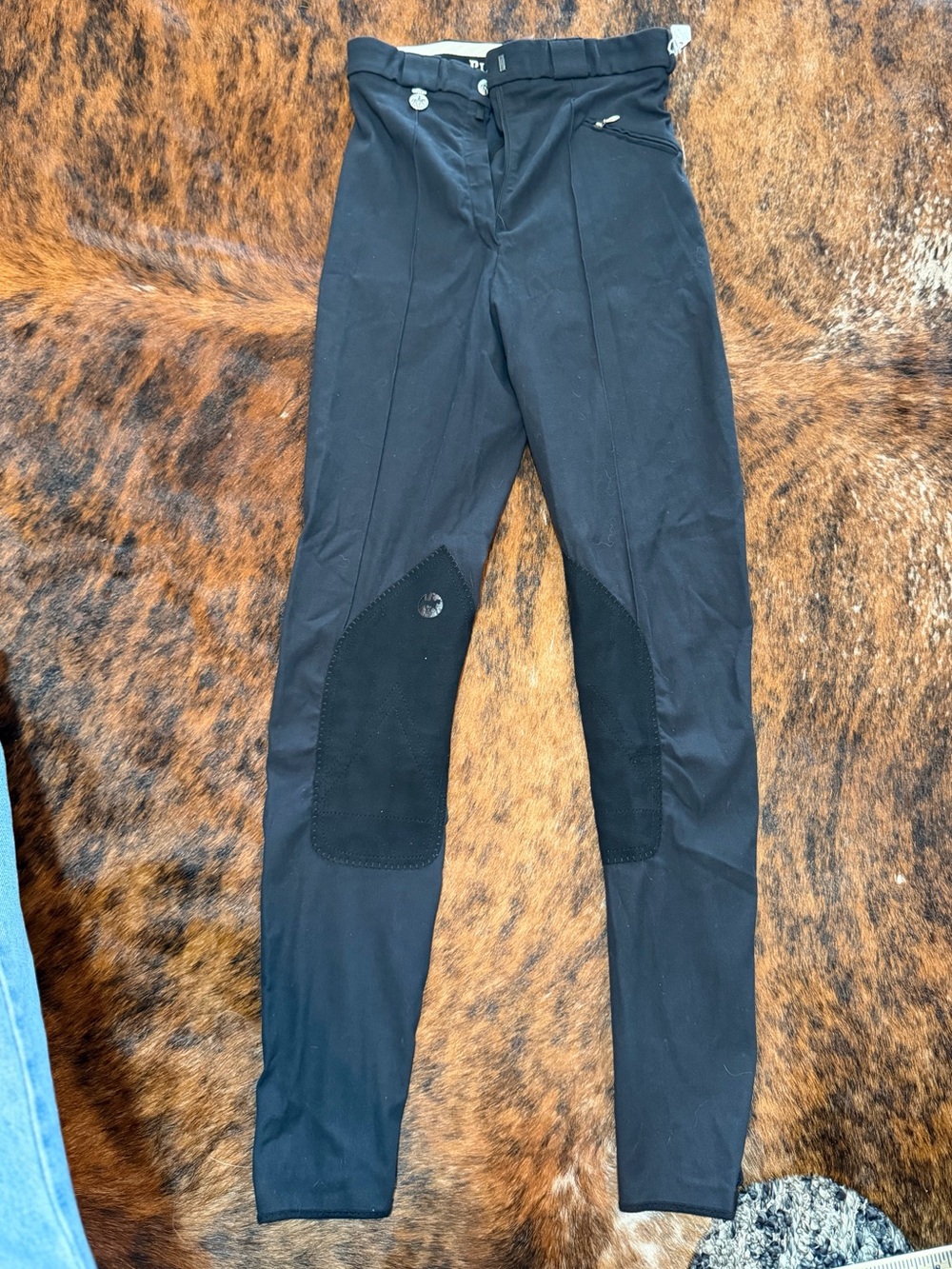 PIKEUR Black Knee Patch Breeches 26L Riding Pants New  Horse